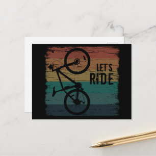 Cartes Pour Fêtes Annuelles VTT Descente - Vélo Tout Terrain Vintage