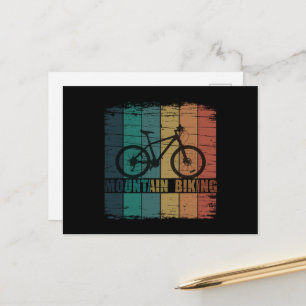 Cartes Pour Fêtes Annuelles VTT montagne vintage