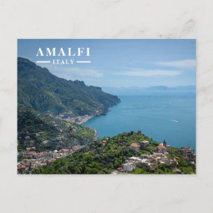 Cartes Pour Fêtes Annuelles Vue côtière panoramique de la côte amalfitaine Ita