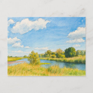 Cartes Pour Fêtes Annuelles Vue de la Guelpe Havel dans le style havelland à l