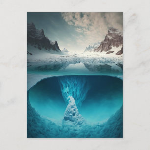 Cartes Pour Fêtes Annuelles Vue de montagne glacée