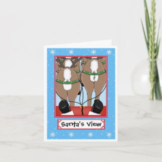 Cartes Pour Fêtes Annuelles Vue du Père Noël