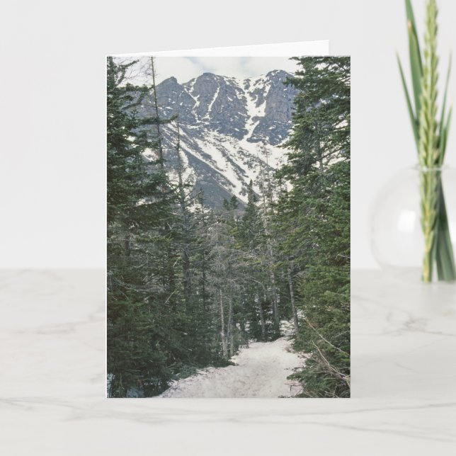 Cartes Pour Fêtes Annuelles Vue du sentier Mt Washington (Devant)