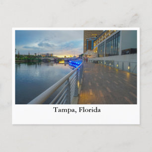 Cartes Pour Fêtes Annuelles Vue dynamique du Riverwalk à Tampa Florida