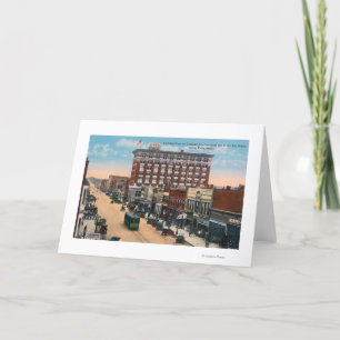 Cartes Pour Fêtes Annuelles Vue Est de Central AvenueGreat Falls, MT