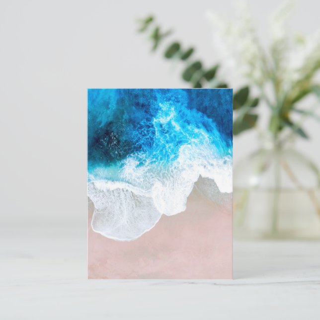 Cartes Pour Fêtes Annuelles Vue plage (Debout devant)