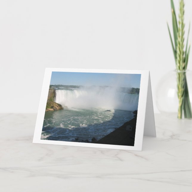 Cartes Pour Fêtes Annuelles Vue sur les chutes : Niagara HappyHolidays Happy H (Devant)