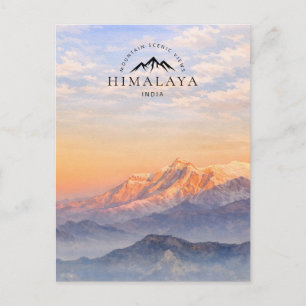 Cartes Pour Fêtes Annuelles Vues panoramiques de la montagne de l'Himalaya Ind