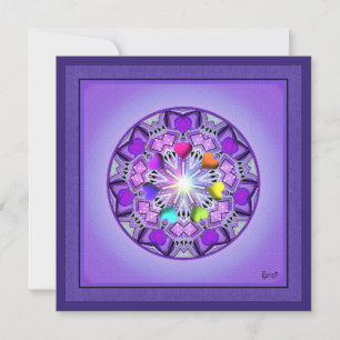 Cartes Pour Fêtes Annuelles W2 pourpre