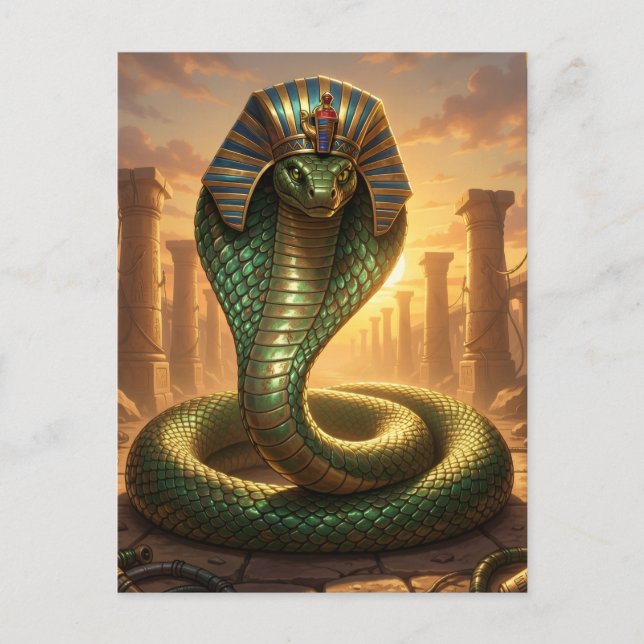 Cartes Pour Fêtes Annuelles Wadjet – Ägyptische Schlangengöttin´6 (Devant)