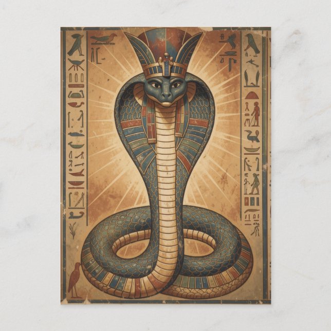 Cartes Pour Fêtes Annuelles Wadjet – Ägyptische Schlangengöttin´7 (Devant)