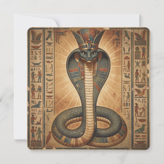 Cartes Pour Fêtes Annuelles Wadjet – Ägyptische Schlangengöttin´7 (Devant)