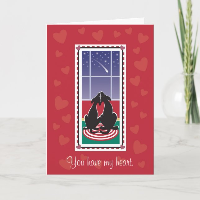 Cartes Pour Fêtes Annuelles WagsToWives_"You Have My Heart" Saint-Valentin (Devant)