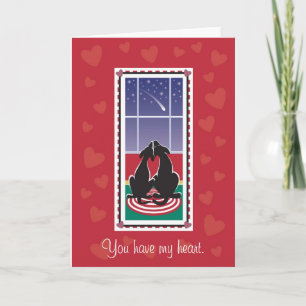 Cartes Pour Fêtes Annuelles WagsToWives_"You Have My Heart" Saint-Valentin