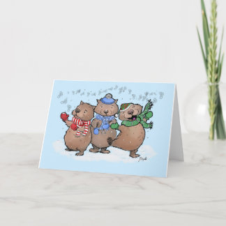Cartes Pour Fêtes Annuelles Wailing Wombats