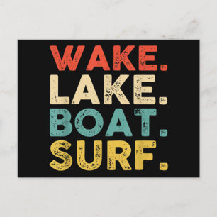 Cartes Pour Fêtes Annuelles Wake Surfing Wake Surf Wake Surfing Rope Wake Surf