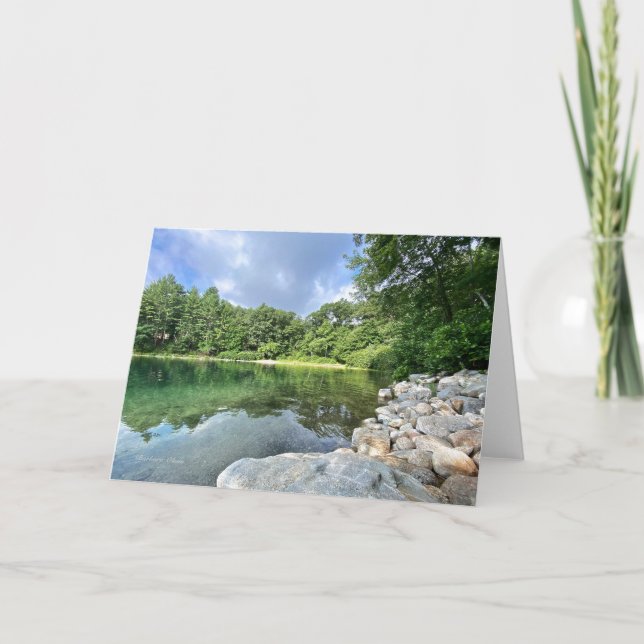 Cartes Pour Fêtes Annuelles Walden Pond de Thoreau (Devant)