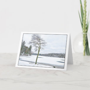 Cartes Pour Fêtes Annuelles Walden Pond : Hiver