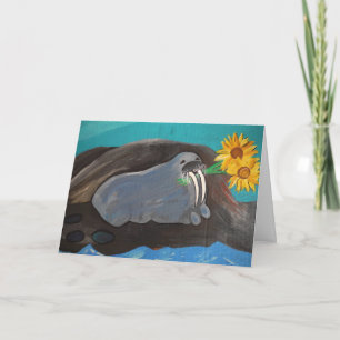 Cartes Pour Fêtes Annuelles Walrus Valentine
