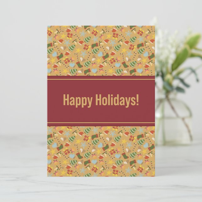 Cartes Pour Fêtes Annuelles Warm & Cozy Christmas Card (Debout devant)