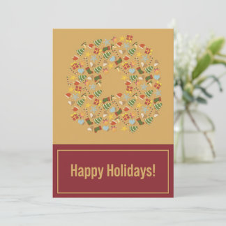 Cartes Pour Fêtes Annuelles Warm & Cozy Traditional Christmas Card