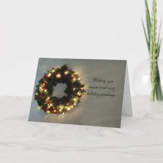 Cartes Pour Fêtes Annuelles Warm Greetings