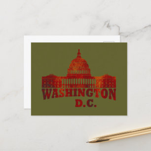 Cartes Pour Fêtes Annuelles Washington dc vintage