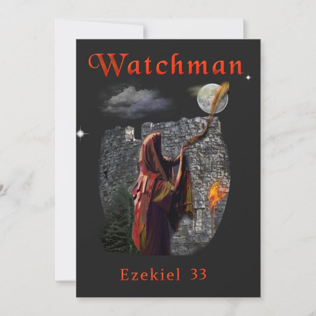 Cartes Pour Fêtes Annuelles Watchman (Devant)