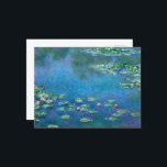 Cartes Pour Fêtes Annuelles Water Lilies by Claude Monet<br><div class="desc">Claude Monet - Water Lilies,  1906. Oscar-Claude Monet (1840-1926) est un peintre français et fondateur de la peinture impressionniste qui est considéré comme un précurseur essentiel du modernisme,  surtout dans ses tentatives de peindre la nature telle qu'il la perçoit.</div>