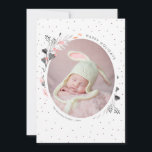 Cartes Pour Fêtes Annuelles Watercolor Winter Foliage Joyeux vacances<br><div class="desc">Cadre feuillage d'hiver carte photo de vacances.</div>