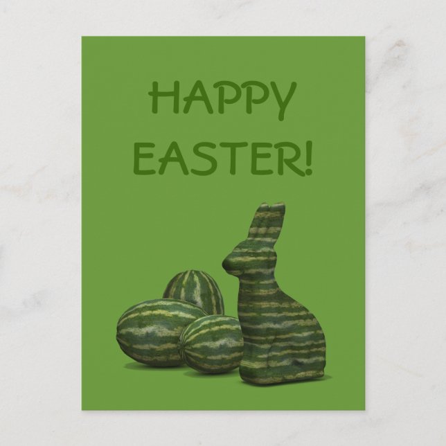Cartes Pour Fêtes Annuelles Watermelon Easter Bunny (Devant)