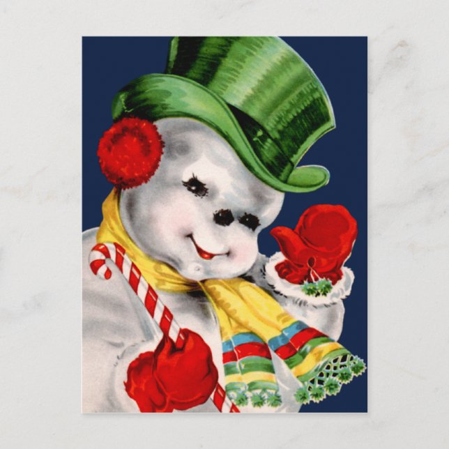 Cartes Pour Fêtes Annuelles Wave Snowman (Devant)