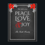 Cartes Pour Fêtes Annuelles We wish you peace love & joy<br><div class="desc">We wish you peace love & joy</div>