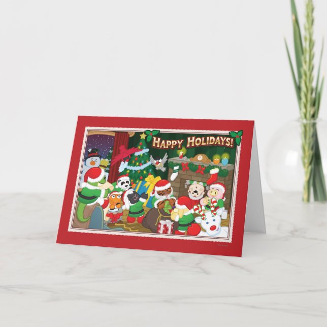 Cartes Pour Fêtes Annuelles Webkinz Joyeuses Fêtes ! (Devant)