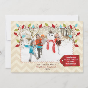 Cartes Pour Fêtes Annuelles Weihnachten Foto-Karte
