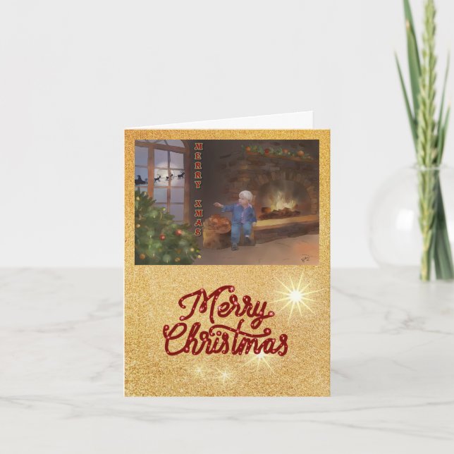 Cartes Pour Fêtes Annuelles Weihnachtsabend (Devant)