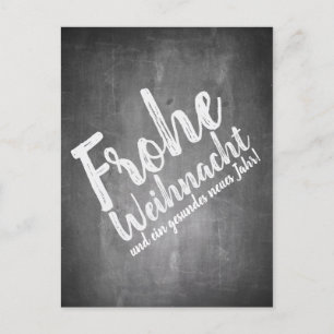 Cartes Pour Fêtes Annuelles Weihnachtsgrüße auf der Kreidetafel