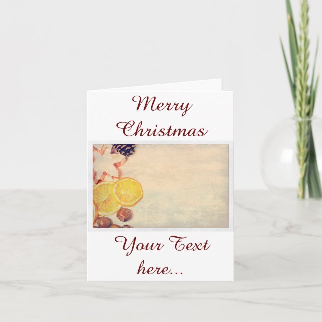 Cartes Pour Fêtes Annuelles Weihnachtsmotiv mit Früchten... (Devant)