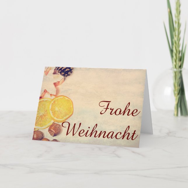 Cartes Pour Fêtes Annuelles Weihnachtsmotiv mit Früchten... (Devant)
