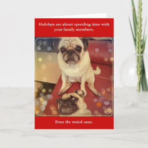 Cartes Pour Fêtes Annuelles Weirdos Famille