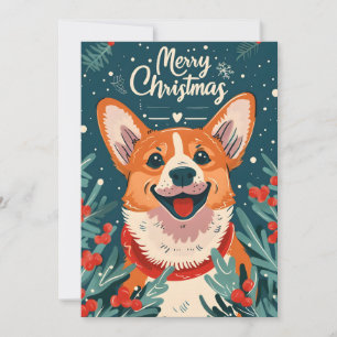 Cartes Pour Fêtes Annuelles Welsh Corgi Christmas