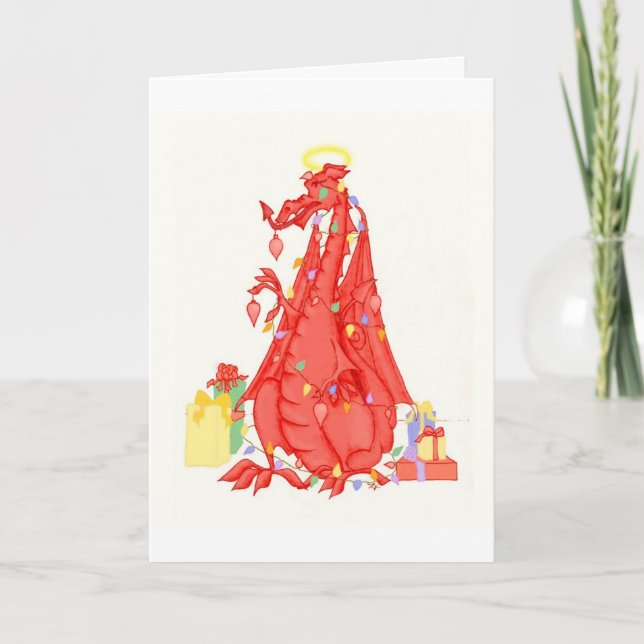 Cartes Pour Fêtes Annuelles Welsh Dragon Christmas (Devant)