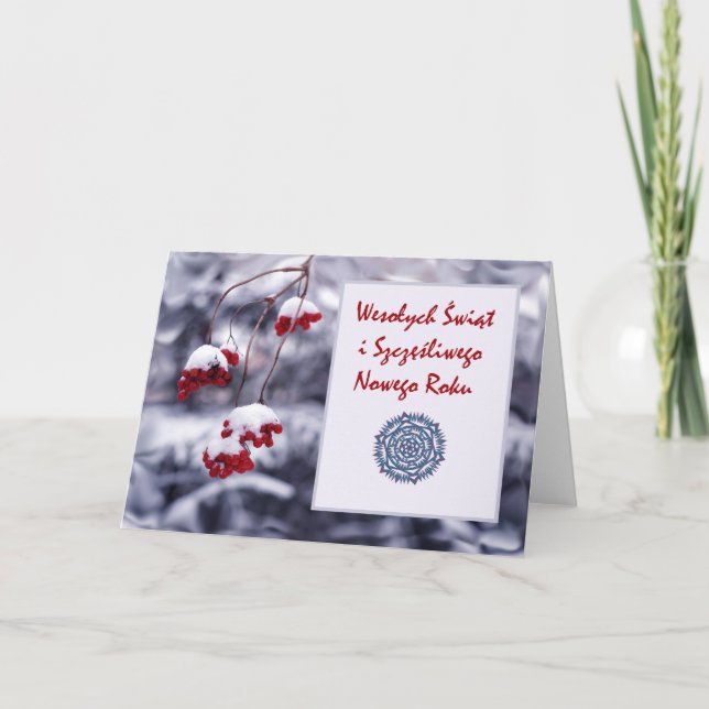 Cartes Pour Fêtes Annuelles Wesolych Swiat, Joyeux Noël dans le polonais, (Devant)