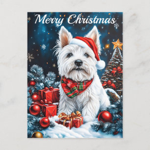 Cartes Pour Fêtes Annuelles West Highland White Terrier Noël