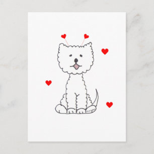 Cartes Pour Fêtes Annuelles West Highland White Terrier Valentine