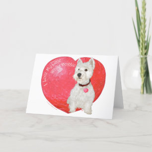 Cartes Pour Fêtes Annuelles West Highland White Terrier Valentine