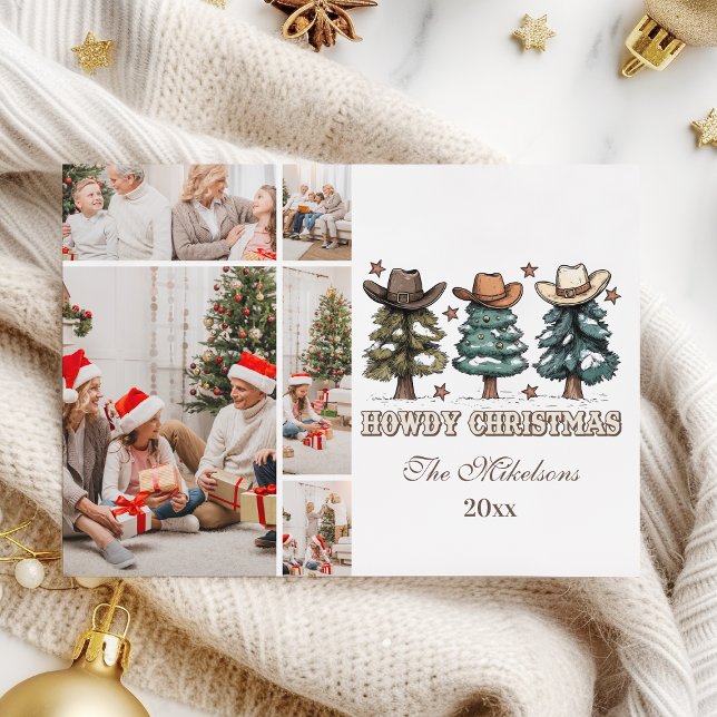 Cartes Pour Fêtes Annuelles  Western Howdy Christmas 5 photo (Créateur téléchargé)