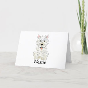 Cartes Pour Fêtes Annuelles Westie Chien l