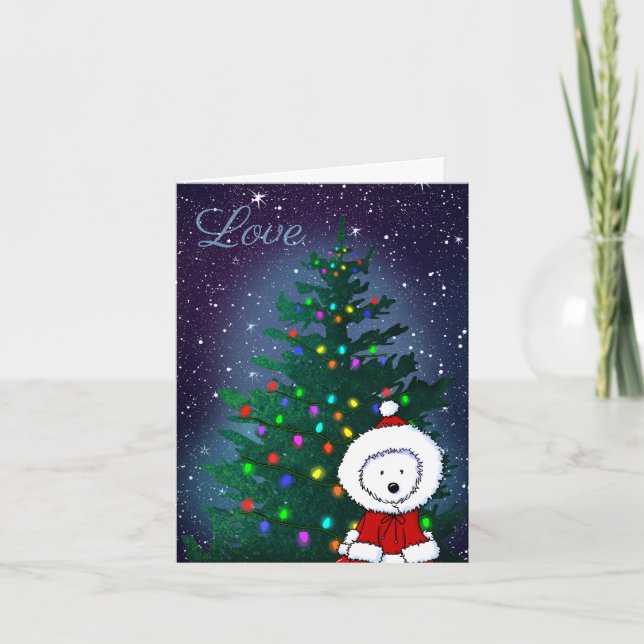 Cartes Pour Fêtes Annuelles Westie Love Christmas  (Devant)