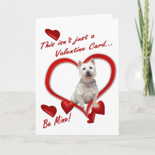 Cartes Pour Fêtes Annuelles Westie Puppy Love In An Enveloppe - Nouvelle Versi